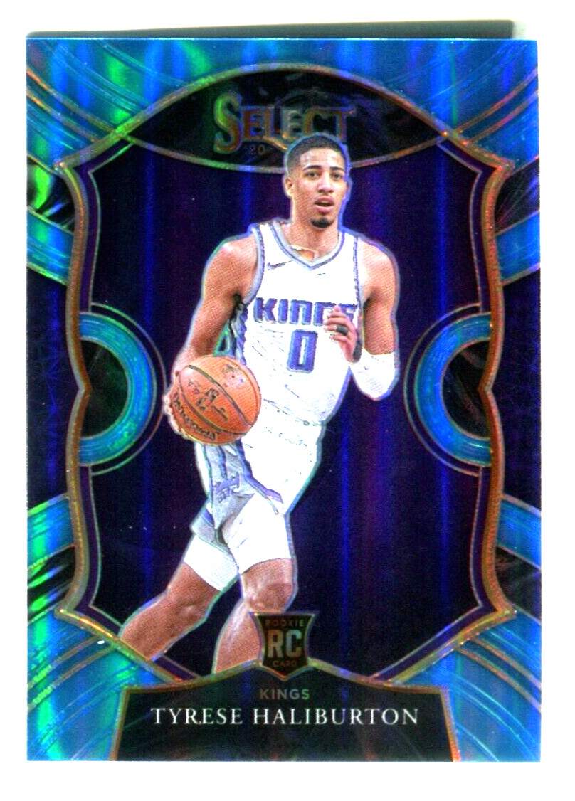2020-21 Select Prizms Light Blue #72 Tyrese Haliburton 191/299 Kings A48 472