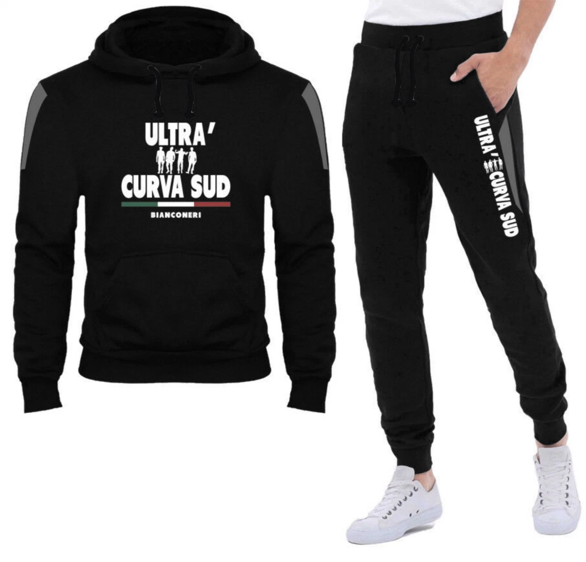 TUTA FELPA JUVE ULTRAS CURVA SUD BIANCONERI DRUGHI CALCIO eBay