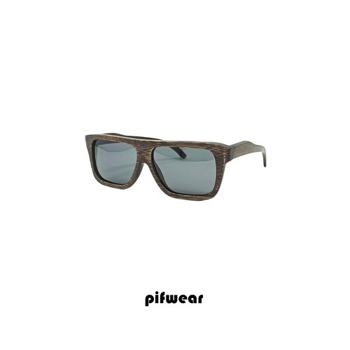 Occhiali da sole uomo donna montatura effetto legno lenti grigio Pif wear  3021 | eBay