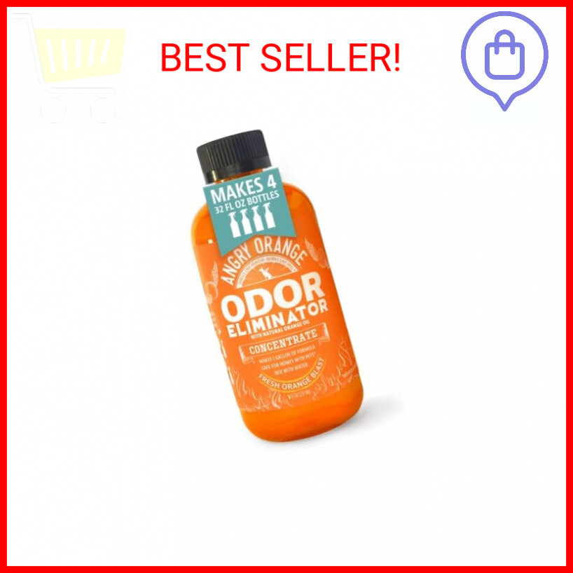 Angry Orange Pet Odor Eliminator for Home - 8oz Dog and Cat Pee Smell Remover fo