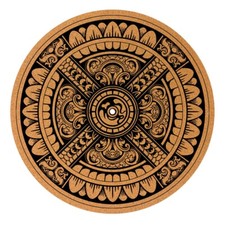 Vintage Ornament CORK SLIPMATS / Turntable SLIP MATS