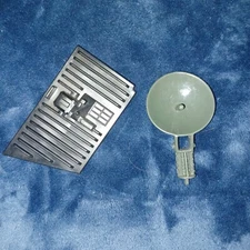  1983 GI JOE Headquarters Parts *Description Radar Dish & Engine Cover 