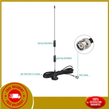 Bingfu VHF UHF Ham AmateurMobile Radio Scanner Antenna Magnetic BNC