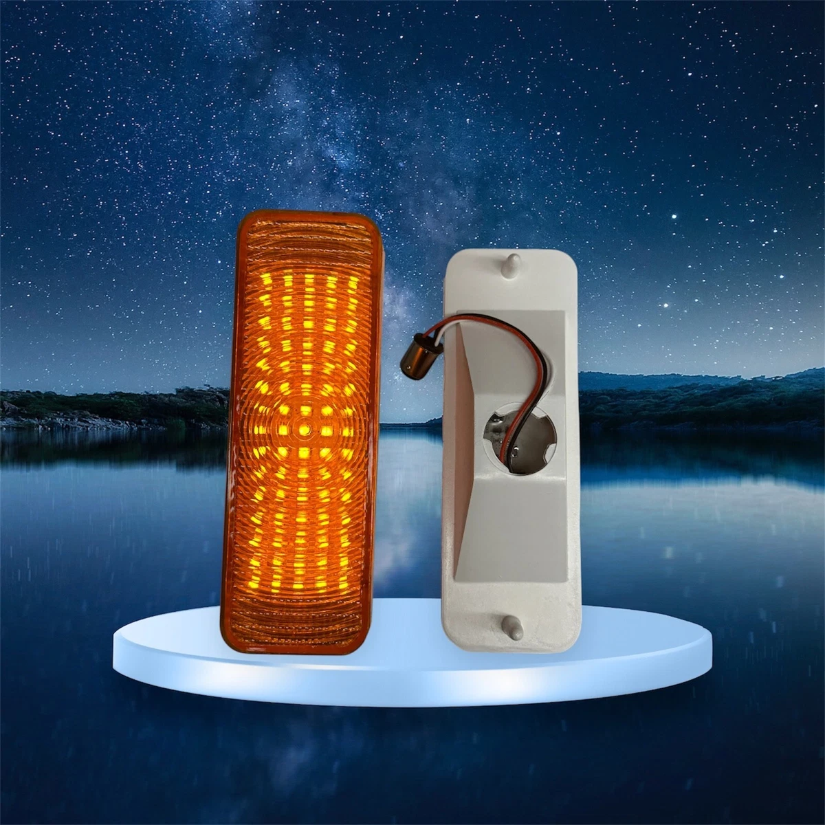 2X OEM-Spec Front Corner Turn Signal Marker Light For 1980 1981 1982