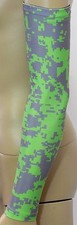 Neon Green Gray Grey Sports Arm Sleeve Digital Camo Baseball Basketball Gamer