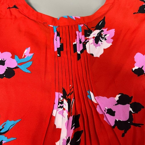 CHELSEA & THEODORE Sleeveless Blouse Women's Size XXL Red Floral Paisley 2165072 - Picture 5 of 5