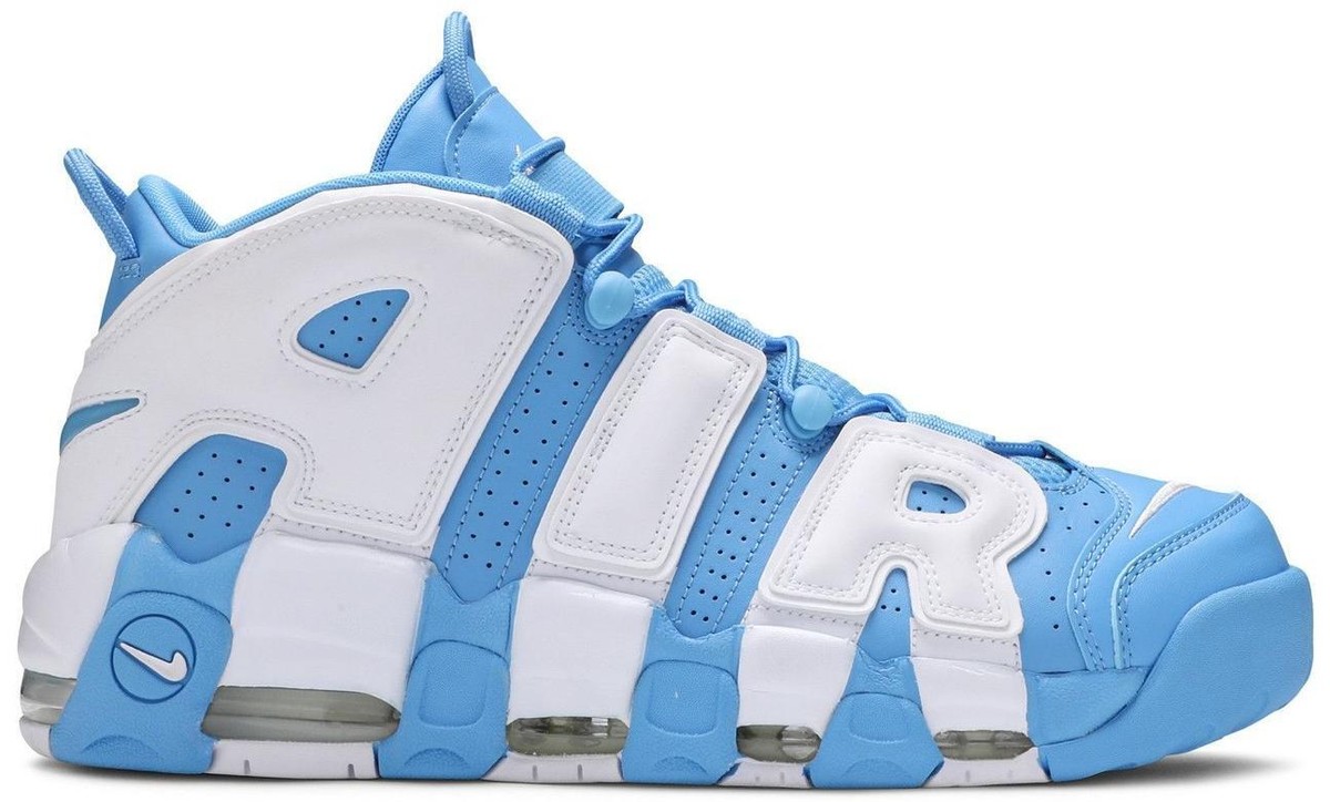 靴 Nike AIR MORE UPTEMPO SLIDE BLUEWHITE 29 Nike - Air More Uptempo Slide - VegNonVeg