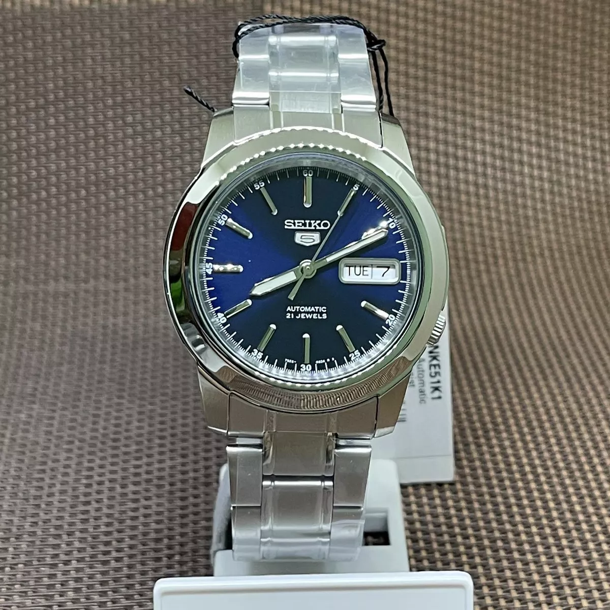 Seiko 5 SNKE51K1 Automatic 21 Jewels Stainless Steel Blue Analog