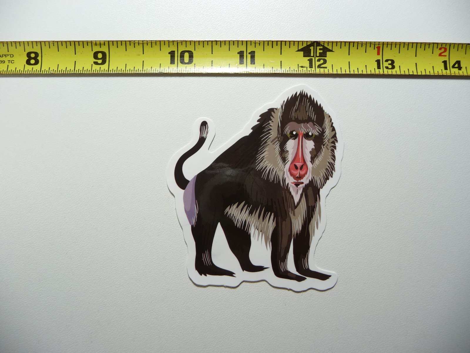 BABOON DECAL STICKER ZOO ANIMAL WILD CUTE FUN