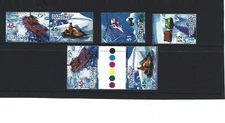 MINT 1998 AAT ANTARCTICA TRANSPORT STAMP SET INC GUTTER PAIR 