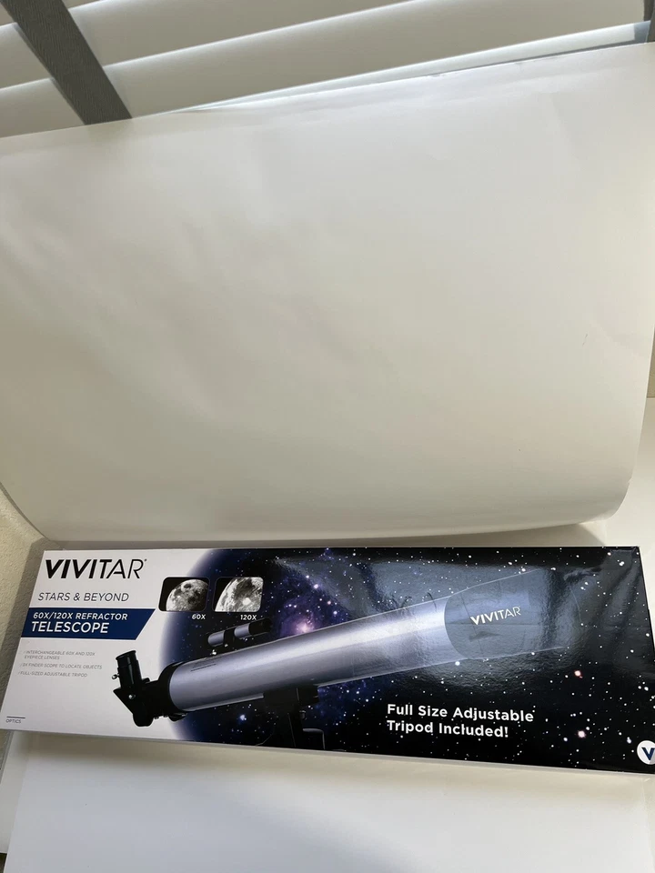Vivitar Telescope 50600 50mm Telescope, 60x/120x Refractor. Brand New In Box. - Image 2 of 4