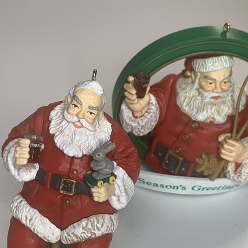 1st Edition Set 6 Trim aTree Collection Coca Cola Christmas Santa Decor VTG 1991 - Picture 20 of 24