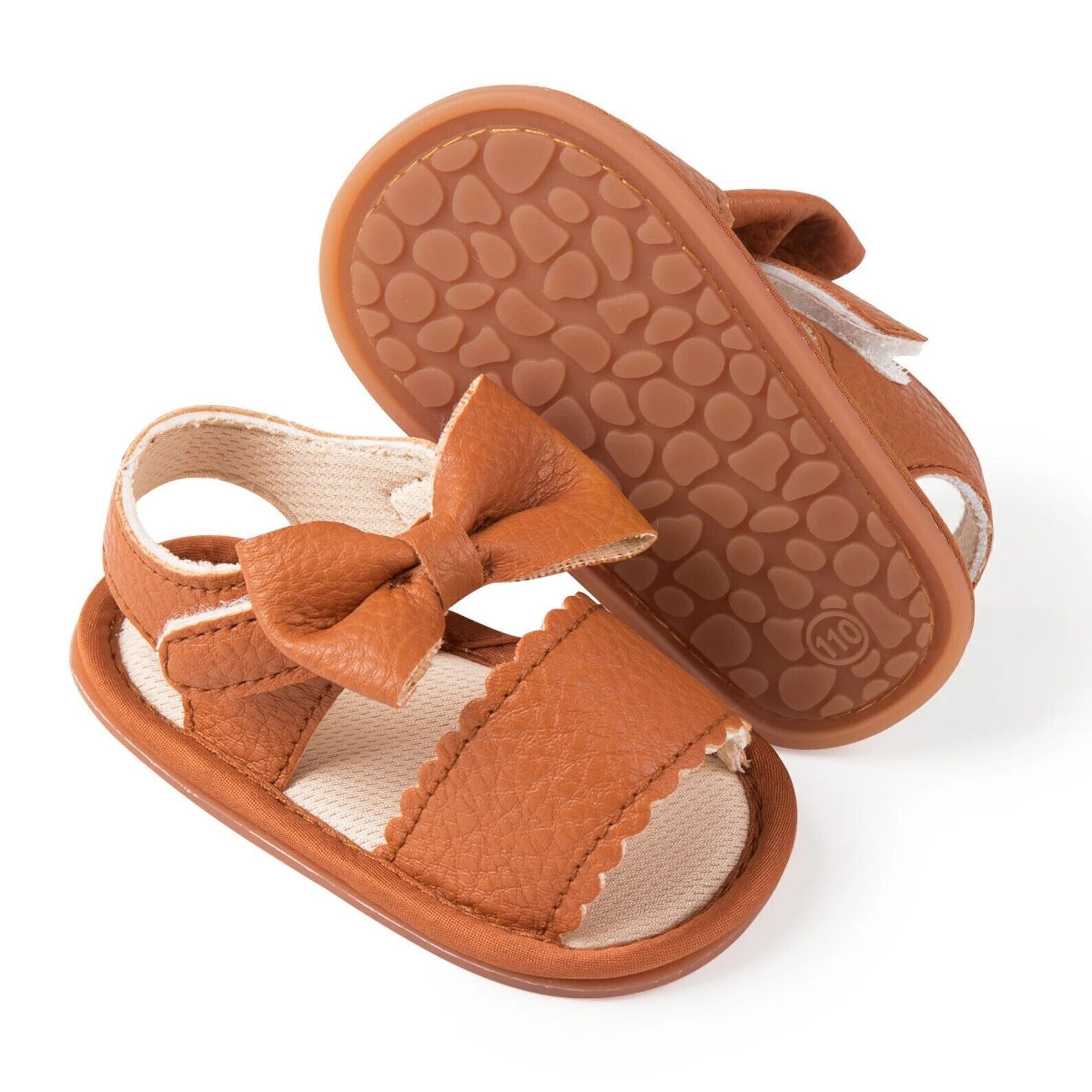 PANTOFOLA D’ORO Adorabili sandali e pantofole bambino con fiocco e suola estiva in gomma