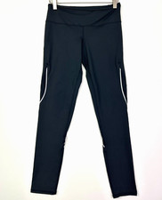 Zella athletic leggings nordstrom black womens size small mesh cut outs