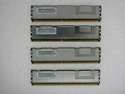 16GB 4x4GB DDR2 FB Fully Buffered PC2-5300F 667 HP ProLiant DL360 G5 Gen5 TESTED