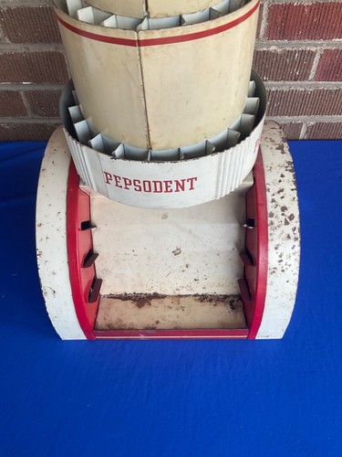 Vintage Metal Pepsodent Toothbrush Store Counter Advertising Revolving Display - Picture 4 of 9