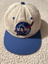 NASA Hat Baseball Cap One Size Nasa Youth Hook Loop Closure