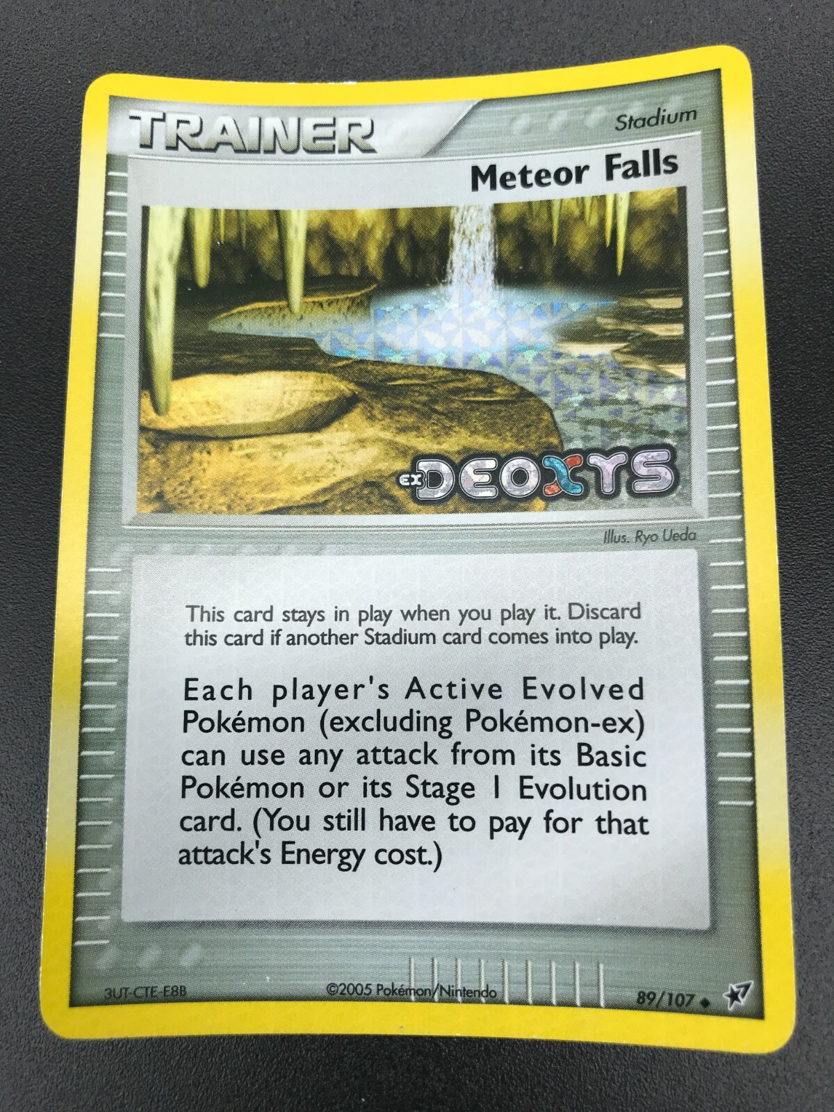 Meteor Falls 89/107 REVERSE HOLO Pokemon EX Deoxys NM 2005 TCG Era