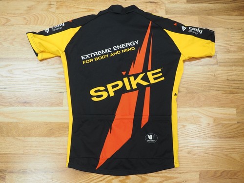 Vermarc Sport Men's M Spike energy drink cycling jersey Black yellow. - Picture 2 of 3