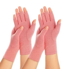 2 Pairs Arthritis Compression Gloves for Women Men Carpal Tunnel Pain  Fing