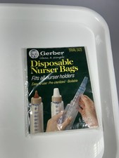 Vintage Gerber Baby NOS DeadStock Disposable Nurser Bags Trail Size Package