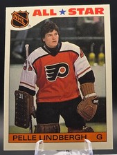 Pelle Lindbergh 1985 Topps Sticker #6  NM