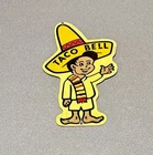 VINTAGE 12” TACO BELL RESTAURANT PORCELAIN SIGN GAS OIL CAR TRUCK MOTORCYCLE