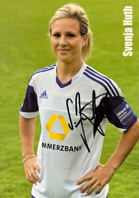 Autograph Svenja Huth 1st FFC Frankfurt Women Football Olympic Victory 16 World Cup 10 XYZ