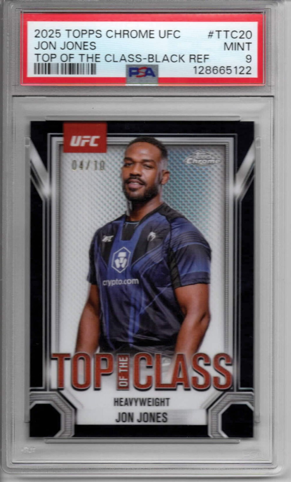 UFC - Jon Jones - Top of the Class Black Ref /10 - ONLY PSA GRADED COPY - #TTC20