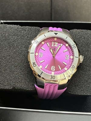 IInvicta Angel Halo Women's Watch-38mm, Purple, Silicone Band (24123)