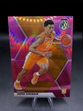 Jaden Springer 2021 Chronicles Draft Picks Mosaic Pink Prizm RC #270 Tennessee
