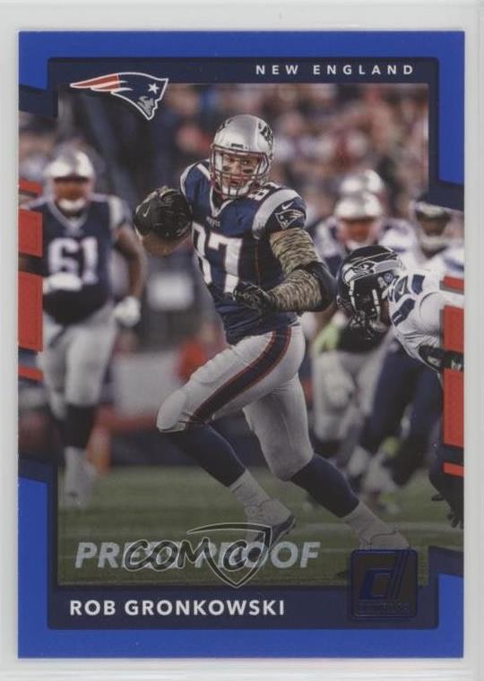 2017 Panini Donruss Press Proof Blue Rob Gronkowski #25 0l1