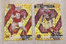 2025  Steve Young  & Patrick Willis Mosaic Yellow Reactive Prizm