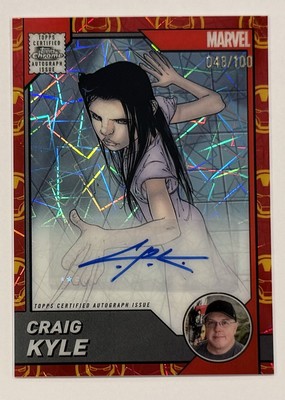 2025 Topps Chrome Marvel - X23 Auto /100 Craig Kyle AA-CK X-23 #2