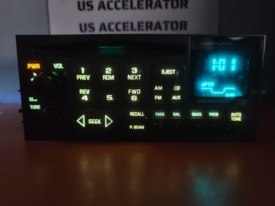 #ad GENUINE DELCO CHEVY GMC 1995 2002 TRUCK CLIPS RADIO STEREO CD PLAYER w LED $239.96