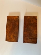 Premium Amboyna Burl set   Figured Turning Blank Knife Scale/Pistol Grips