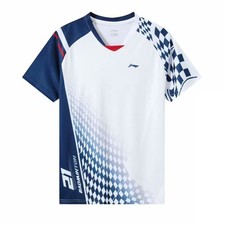 Li Ning Men's Table Tennis Badminton T-shirt Sports Short Sleeve Tee 25-112405