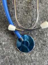 Omron Lightweight Stethoscope Blue Latex Free Model HSS-490 Life Signs Home Use