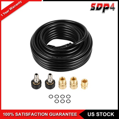 #ad High Pressure Washer Hose 50ft 3200PSI M22 Power Washer Extension Hose $39.59