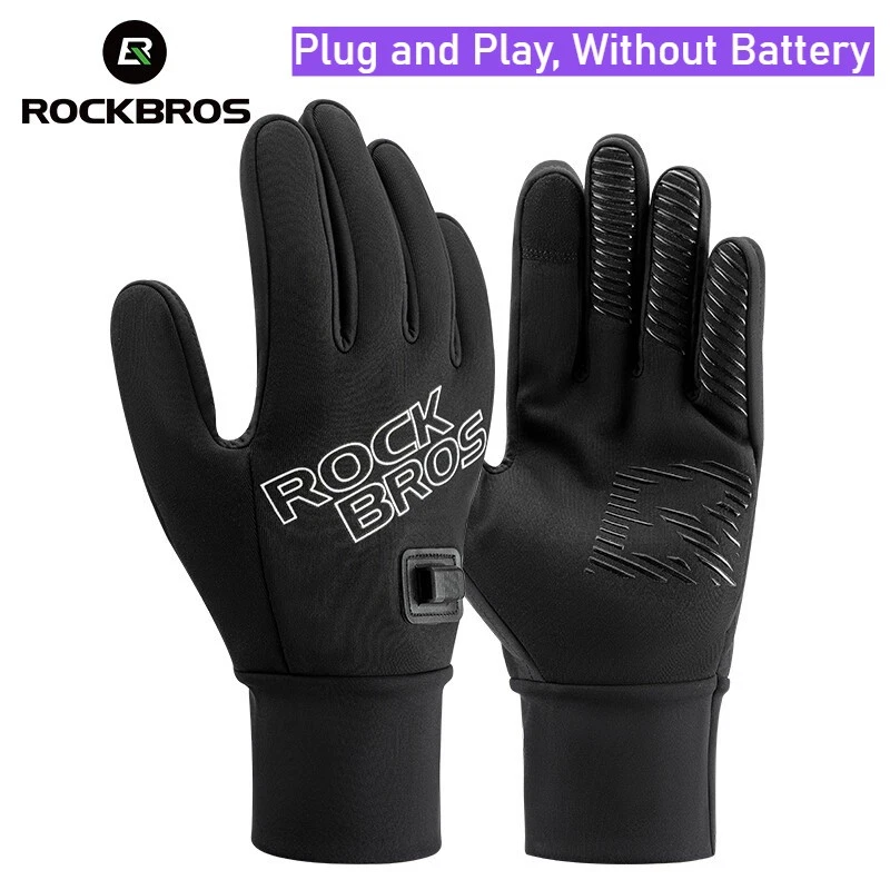 ROCKBROS Electric Heating Gloves Fleece Inner Anti-Slip Breathable Gloves
Opens in a new window or t