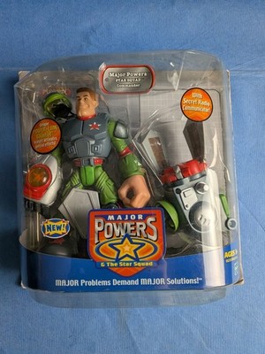 Playskool Major Powers Star Squad Commander Action Figure 2003. New, Damaged Box