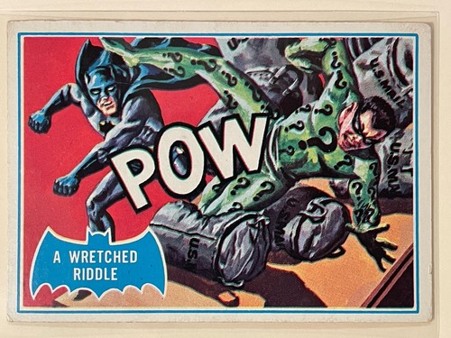 1966 Topps Batman Blue Bat #29B A Wretched Riddle — TAG (grade unconfirmed)