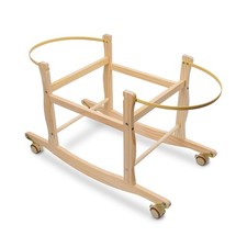 ChengFu Moses Basket Stand, Bassinets Wooden Rocking Wood