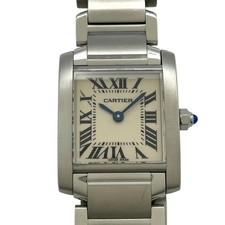 Cartier Tank Française SM W51008Q3 Ivory Quartz from Japan #739