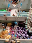 VINTAGE JEWELRY BOX With Mixed Lot of Costume Jewelry