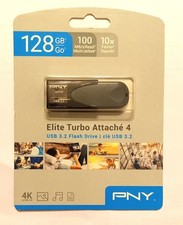 PNY - Elite Turbo Attache 4 128GB USB 3.2 Flash Drive - Brand New
