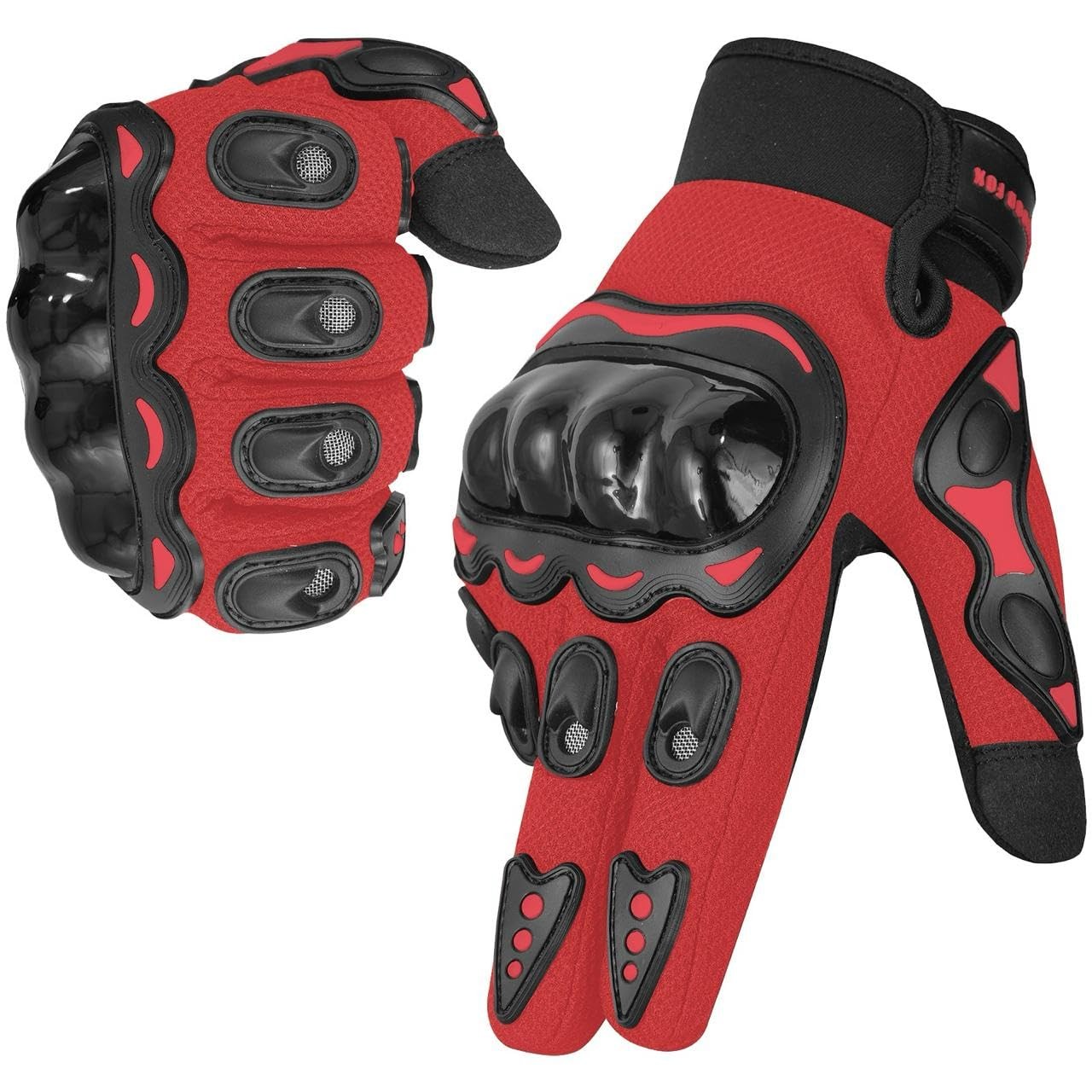 Gants de moto pour homme et femme tactiles anti-glisse renforcés S