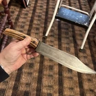 Mid 19th Century Civil War Stag Handle 15 Inch Bowie Knife Great Construction