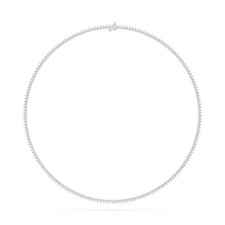 Sterling Silver 3.00ct Lab Grown Diamond Tennis Necklace
