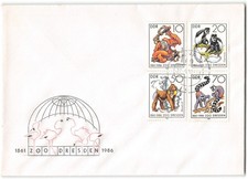 German Democratic Republic #2542-2545 FDC, 1986